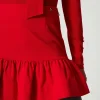 minijupe_avec_volant_0.webp Jupes*TWINSET Milano Mini-jupe Avec Volant Fiery Red