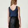 Jupes*TWINSET Milano Mini-jupe Effet Cuir Avec Ceinture Noir