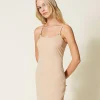 Sous-Vêtements Et Vêtements De Nuit*TWINSET Milano Nuisette Avec Nœuds Rose Skin