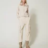 pantalon_cargo_avec_poche_2.webp Pantalons Cargo*TWINSET Milano Pantalon Cargo Avec Poches Asymétriques Rose Cloud Pink
