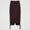 pantalon_cargo_en_satin_1.webp Pantalons Cargo*TWINSET Milano Pantalon Cargo En Satin Potent Purple