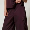 pantalon_cargo_en_satin_4.webp Pantalons Cargo*TWINSET Milano Pantalon Cargo En Satin Potent Purple