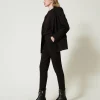 Pantalons Droits Et Cigarette*TWINSET Milano Pantalon Cigarette Avec élastique Noir