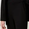 Pantalons Droits Et Cigarette*TWINSET Milano Pantalon Cigarette Avec élastique Noir