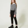 pantalon_cigarette_en_fla_2.webp Pantalons Et Jeans*TWINSET Milano Pantalon Cigarette En Flanelle Noir