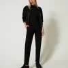 pantalon_cigarette_en_mol_0.webp Pantalons Droits Et Cigarette*TWINSET Milano Pantalon Cigarette En Molleton Noir