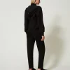 pantalon_cigarette_en_mol_3.webp Pantalons Droits Et Cigarette*TWINSET Milano Pantalon Cigarette En Molleton Noir