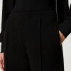 pantalon_cigarette_en_mol_4.webp Pantalons Droits Et Cigarette*TWINSET Milano Pantalon Cigarette En Molleton Noir