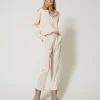 pantalon_cigarette_en_sat_0.webp Pantalons Droits Et Cigarette*TWINSET Milano Pantalon Cigarette En Satin Rose Cloud Pink