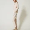 pantalon_cigarette_en_sat_2.webp Pantalons Droits Et Cigarette*TWINSET Milano Pantalon Cigarette En Satin Rose Cloud Pink