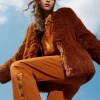pantalon_cropped_avec_bou_0.webp Pantalons Élégants*TWINSET Milano Pantalon Cropped Avec Boutons Marron Cuir