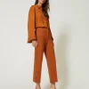pantalon_cropped_avec_bou_3.webp Pantalons Élégants*TWINSET Milano Pantalon Cropped Avec Boutons Marron Cuir