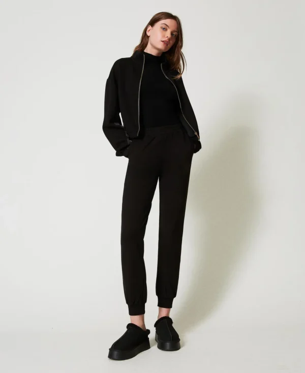 pantalon_de_jogging_avec__0.webp Pantalons De Jogging*TWINSET Milano Pantalon De Jogging Avec Poches Noir