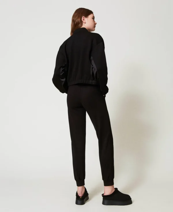 pantalon_de_jogging_avec__3.webp Pantalons De Jogging*TWINSET Milano Pantalon De Jogging Avec Poches Noir