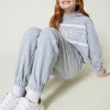 Pantalons Et Jeans*TWINSET Milano Pantalon De Jogging En Molleton Gris Mélangé Clair