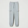 Pantalons Cargo | Pantalons De Jogging*TWINSET Milano Pantalon De Jogging En Molleton Avec Oval T Gris moyen chiné