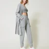 Pantalons Cargo | Pantalons De Jogging*TWINSET Milano Pantalon De Jogging En Molleton Avec Oval T Gris moyen chiné