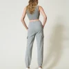 Pantalons Cargo | Pantalons De Jogging*TWINSET Milano Pantalon De Jogging En Molleton Avec Oval T Gris moyen chiné