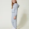 Pantalons Et Jeans*TWINSET Milano Pantalon De Jogging En Molleton Gris Mélangé Clair