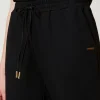 pantalon_de_jogging_en_mo_4.webp Pantalons De Jogging*TWINSET Milano Pantalon De Jogging En Molleton Avec Satin Noir