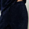 pantalon_de_jogging_en_ve_4.webp Pantalons De Jogging*TWINSET Milano Pantalon De Jogging En Velours Bleu Blackout