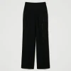 pantalon_en_drap_avec_seq_1.webp Pantalons Élégants | Pantalons Larges Et Palazzo*TWINSET Milano Pantalon En Drap Avec Sequins Noir