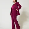 pantalon_vas_avec_chane_o_0.webp Pantalons Évasés*TWINSET Milano Pantalon évasé Avec Chaîne Oval T Violet « Prune Rouge »