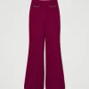 pantalon_vas_avec_chane_o_1.webp Pantalons Évasés*TWINSET Milano Pantalon évasé Avec Chaîne Oval T Violet « Prune Rouge »