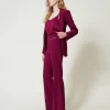 pantalon_vas_avec_chane_o_5.webp Pantalons Évasés*TWINSET Milano Pantalon évasé Avec Chaîne Oval T Violet « Prune Rouge »