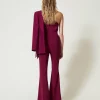 pantalon_vas_avec_chane_o_7.webp Pantalons Évasés*TWINSET Milano Pantalon évasé Avec Chaîne Oval T Violet « Prune Rouge »
