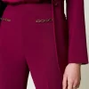 pantalon_vas_avec_chane_o_8.webp Pantalons Évasés*TWINSET Milano Pantalon évasé Avec Chaîne Oval T Violet « Prune Rouge »