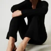 Pantalons Évasés*TWINSET Milano Pantalon évasé En Maille Noir
