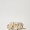 Sacs Porté Épaule | Sacs À Bandoulière*TWINSET Milano Petit Sac à Bandoulière «Amie» En Crochet Avec Perles Blanc « Old White »