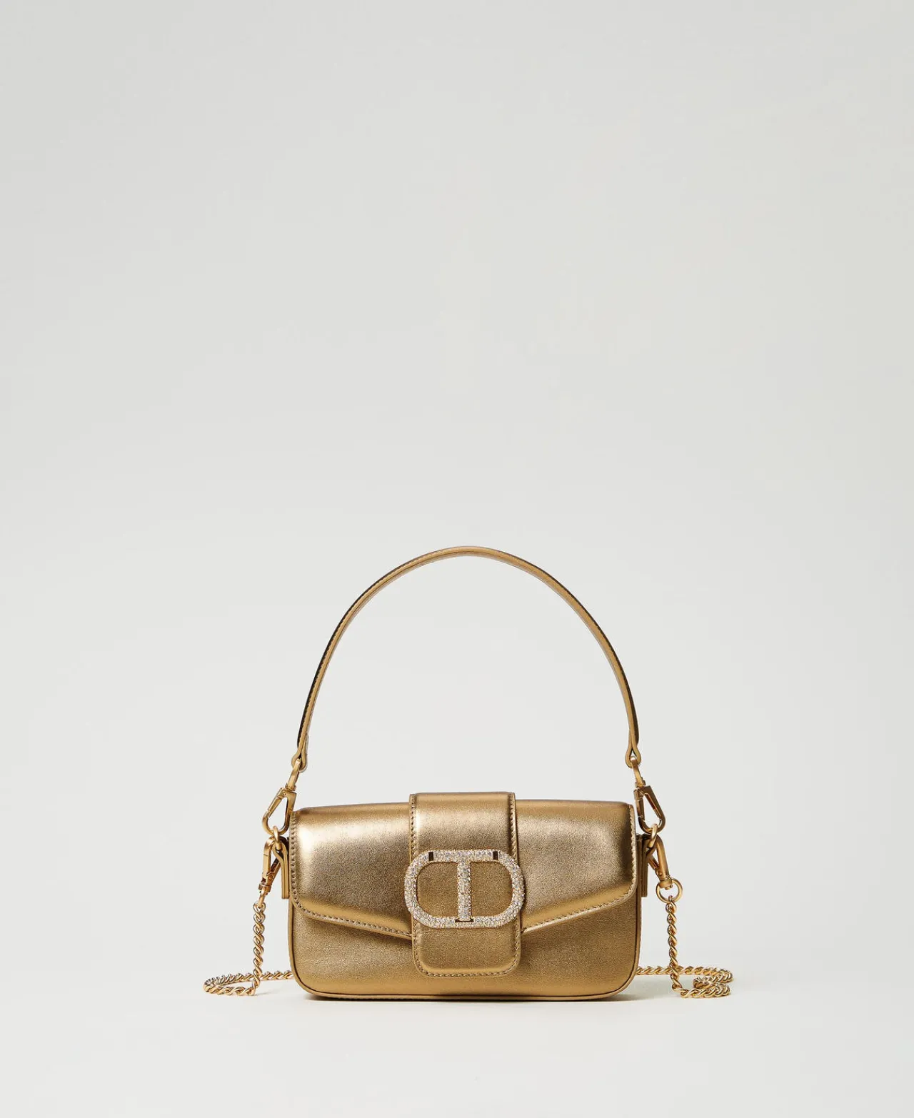 petit_sac__bandoulire_ami_0-6.webp Mini Sacs | Sacs Porté Épaule*TWINSET Milano Petit Sac à Bandoulière «Amie» En Cuir Or Jaune