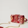 petit_sac__bandoulire_ami_3-2.webp Sacs Porté Épaule | Sacs À Bandoulière*TWINSET Milano Petit Sac à Bandoulière «Amie» Avec Broderie Grandes Fleurs Rouge/Red Plum