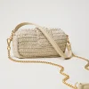 Sacs Porté Épaule | Sacs À Bandoulière*TWINSET Milano Petit Sac à Bandoulière «Amie» En Crochet Avec Perles Blanc « Old White »