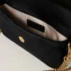 petit_sac__bandoulire_ami_4.webp Sacs Porté Épaule | Sacs À Bandoulière*TWINSET Milano Petit Sac à Bandoulière «Amie» En Velours Brodé Noir