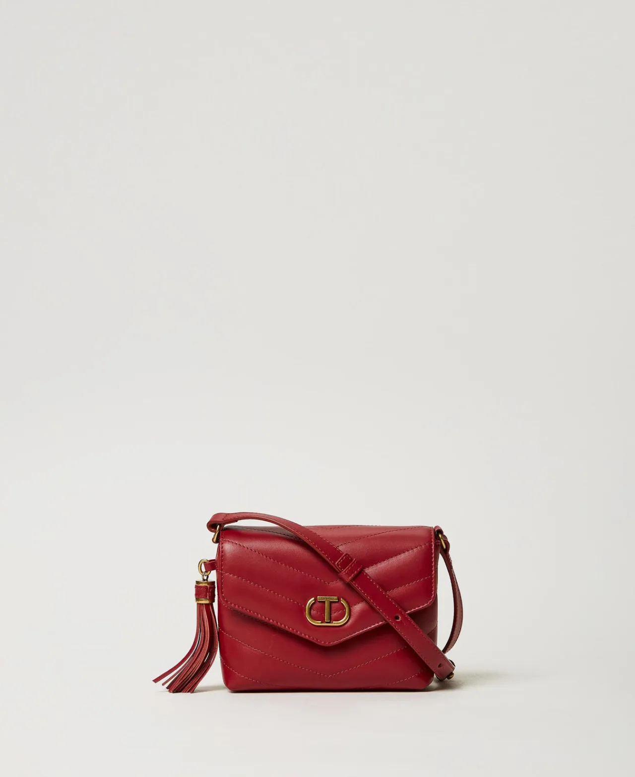 petit_sac__bandoulire_dre_0-1.webp Mini Sacs | Sacs Porté Épaule*TWINSET Milano Petit Sac à Bandoulière «Dreamy» En Cuir Bordeaux