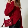 Mini Sacs | Sacs Porté Épaule*TWINSET Milano Petit Sac à Bandoulière «Dreamy» En Cuir Bordeaux
