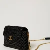 petit_sac__bandoulire_dre_2.webp Sacs Porté Épaule | Sacs À Bandoulière*TWINSET Milano Petit Sac à Bandoulière «Dreamy» En Velours Brodé Noir