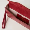 pochette_en_cuir_avec_log_4.webp Sacs À Main*TWINSET Milano Pochette En Cuir Avec Logo Bordeaux