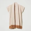 poncho_chin_avec_franges_1.webp Ponchos*TWINSET Milano Poncho Chiné Avec Franges Marron « Sandy Brown »