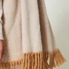 poncho_chin_avec_franges_4.webp Ponchos*TWINSET Milano Poncho Chiné Avec Franges Marron « Sandy Brown »