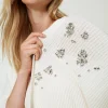 poncho_en_maille_avec_bro_4-1.webp Ponchos*TWINSET Milano Poncho En Maille Avec Broderies Crème White