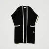poncho_en_maille_avec_poc_1.webp Ponchos*TWINSET Milano Poncho En Maille Avec Poches Noir
