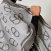 Ponchos*TWINSET Milano Poncho Jacquard Avec Oval T Jacquard Oval T Gris Chiné Foncé
