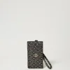 portecartes_avec_lacet_0.webp Portefeuilles Et Porte-Clés*TWINSET Milano Porte-cartes Avec Lacet OVAL T Fleur et Twinset/Noir
