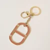 Portefeuilles Et Porte-Clés*TWINSET Milano Porte-clés Avec Oval T émaillé Rose Mousse