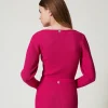 pull_ajust_ctel_4.webp Pulls Et Cardigans*TWINSET Milano Pull Ajusté Côtelé Super Pink