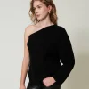 pull_alice_en_laine_et_ca_2.webp Pulls Et Cardigans*TWINSET Milano Pull «Alice» En Laine Et Cachemire Noir